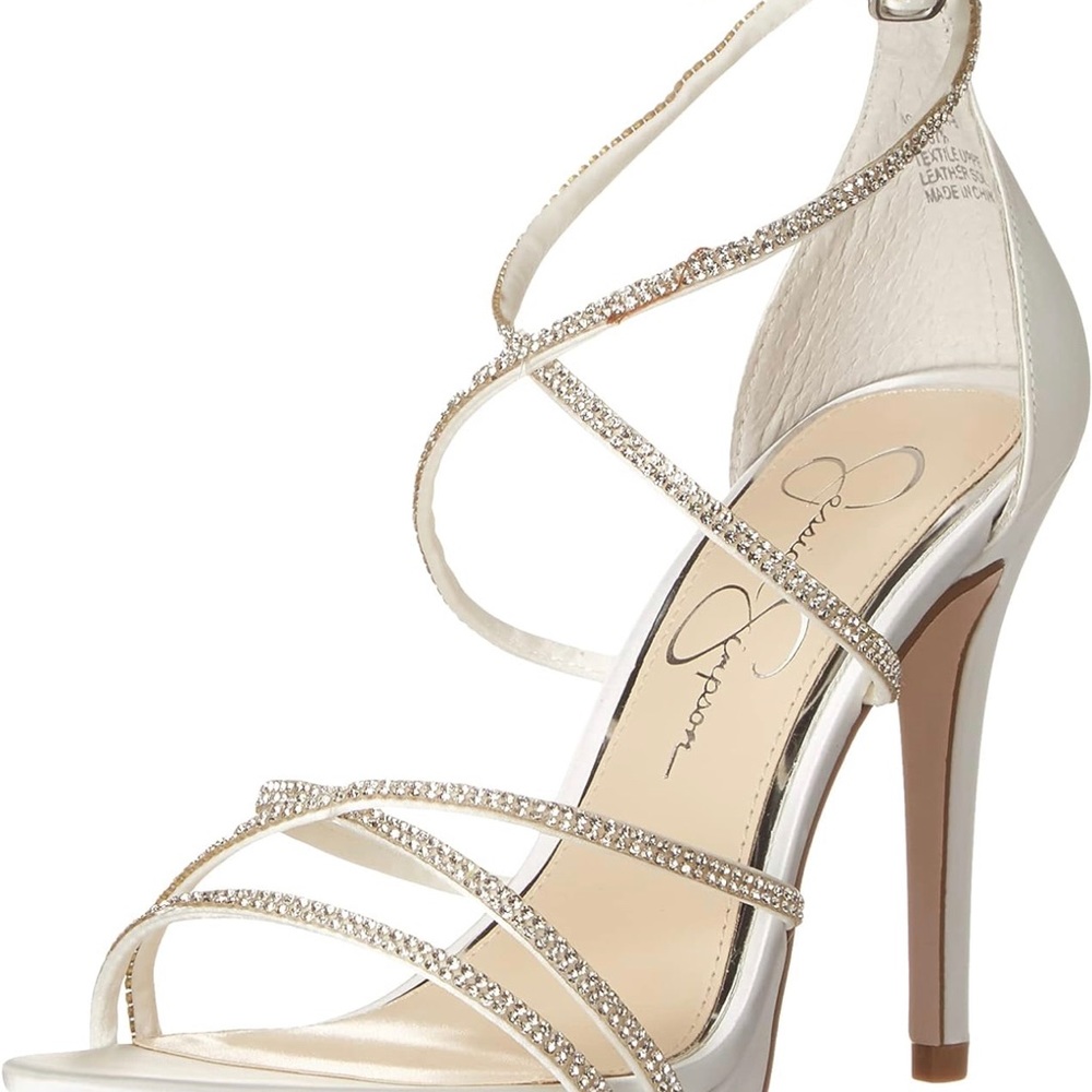 Jessica Simpson Women's JAEYA Heeled Sandal Size 9 Bridal shoes